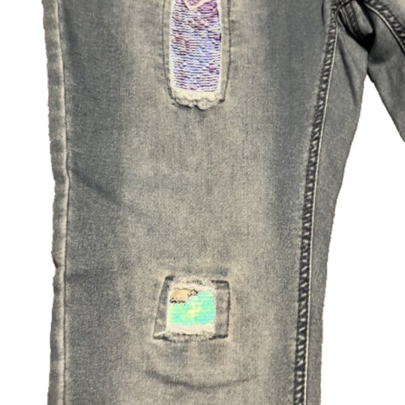 Justice 22 Plus Mid Rise Ladies Legging Denim Multicolor Jeans. NWOT - Picture 5 of 12